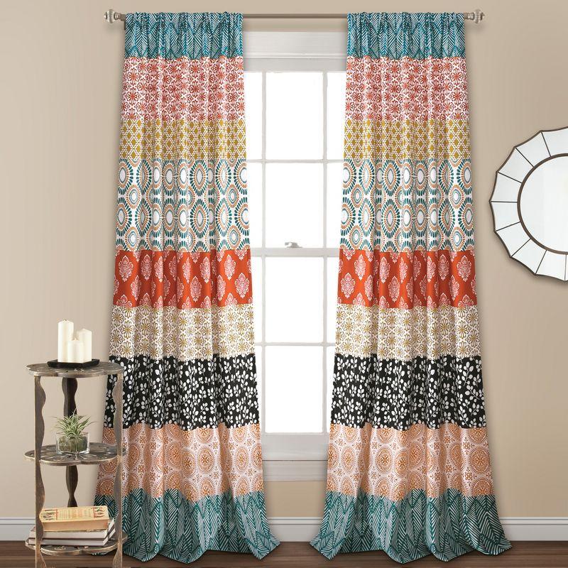 Bohemian Polyester Semi Sheer Curtain Panel