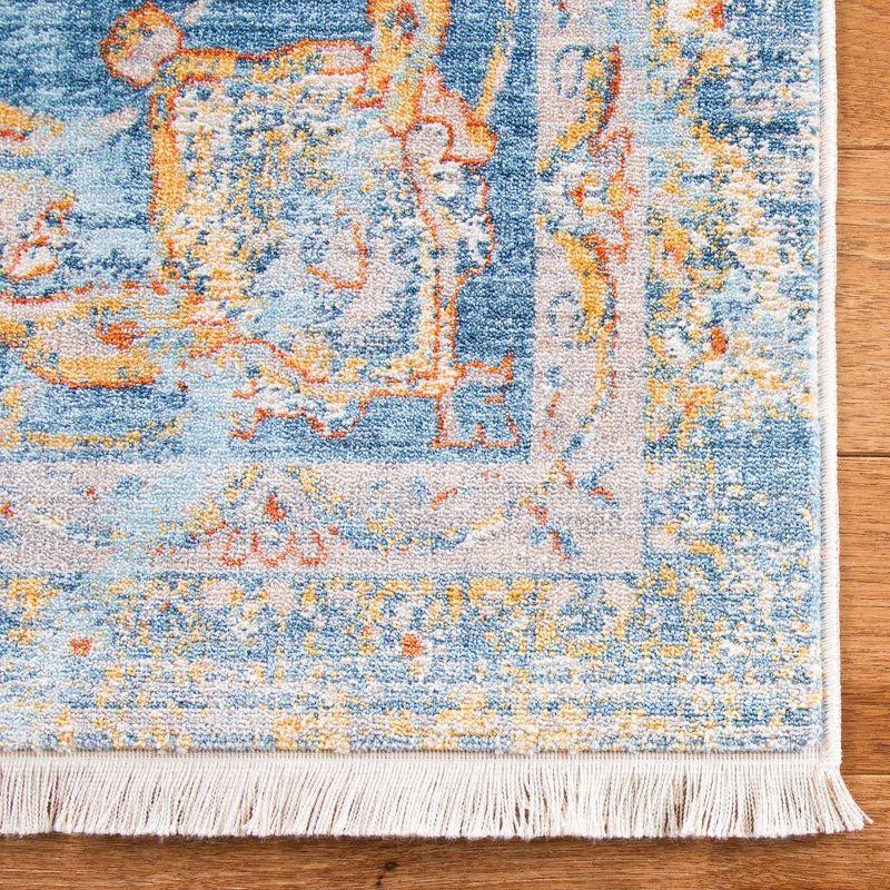 Safavieh Vintage Persian Pasha 3 x 5 Blue/Multi Indoor Distressed/Overdyed Vintage Throw Rug