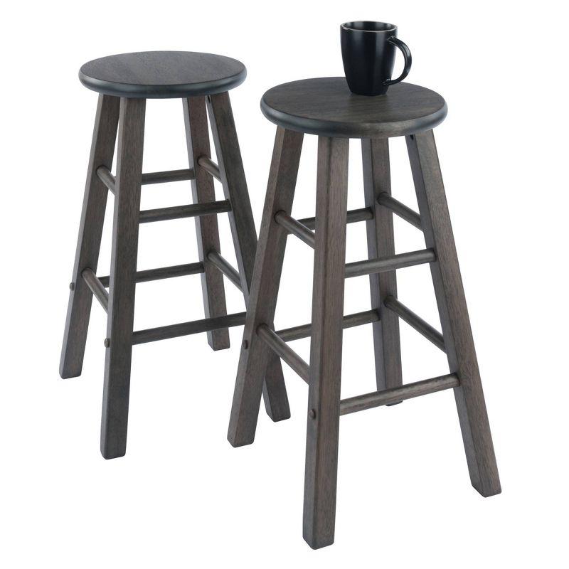 2pc 24" Element Counter Height Barstools - Winsome