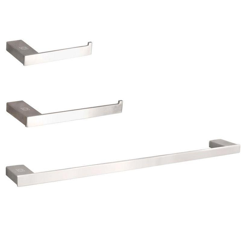 Elegant Lighting HWB-13S3RBNK Sofia 3 - Piece Bathroom Hardware Set
