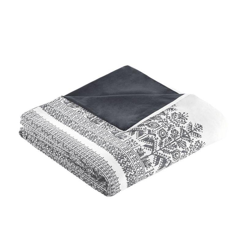 INK+IVY Mila Cotton Duvet Cover Set with Chenille Tufting