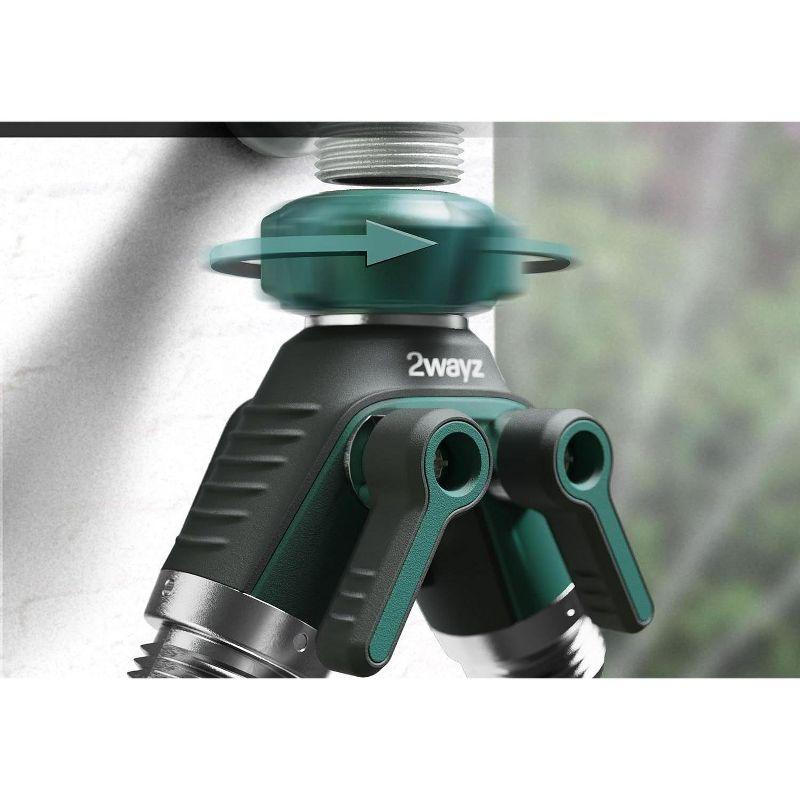 2WAYZ Dual Outlet Water Hose Splitter - 360° Rotation