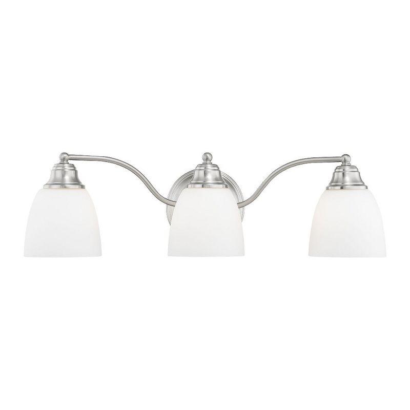 Livex Lighting Somerville 3 - Light Vanity in  Brushed Nickel