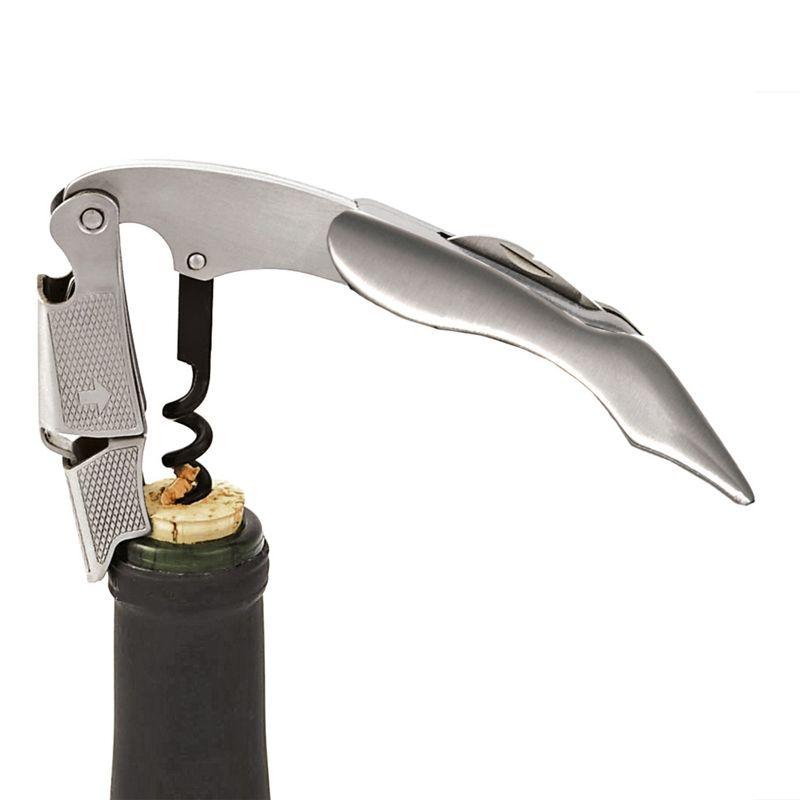 True Sommelier Waiter’s Corkscrew, Stainless Steel