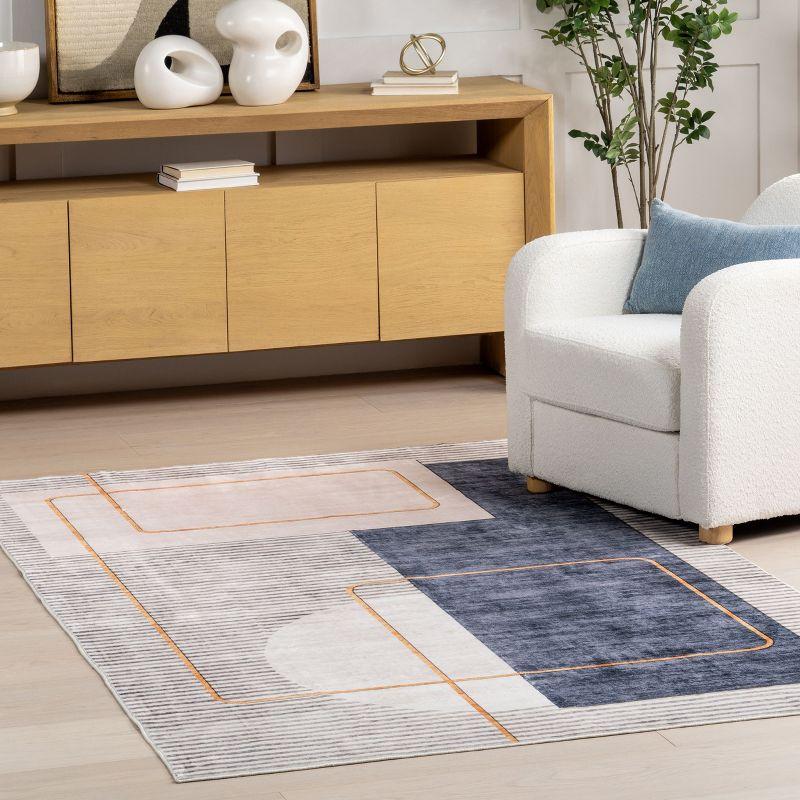 Nuloom Maja Modern Abstract Machine Washable Indoor Area Rug