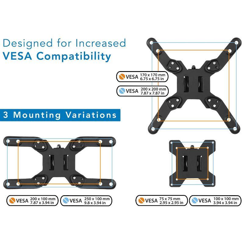 Mount-It! Large Monitor Desk Mount with VESA Bolting Pattern, Fits up to 42 Inch and Ultrawide Monitors, Full Motion with Clamp and Grommet Base