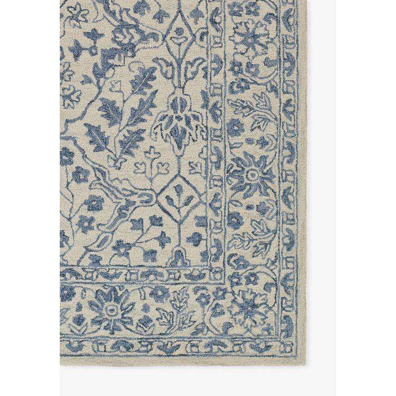 Momeni 2'x3' Leiden Ikat Otis Handtufted Accent Rug Ivory: Wool, Medium Pile, Classic Pattern, Indoor Use