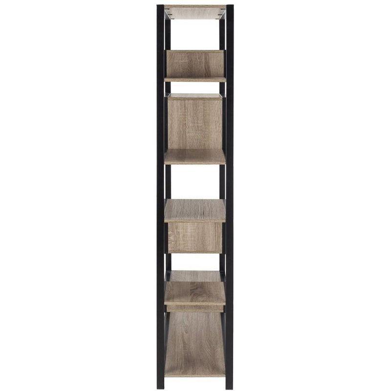 Joanna Retro Mid Century Wood Etagere - Light Brown/Black - Safavieh.