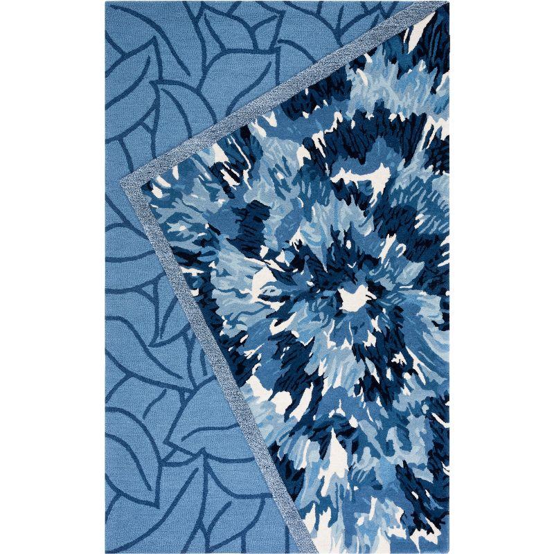 Bluebell Whisper Hand-Tufted Wool Floral Area Rug 4' x 6'