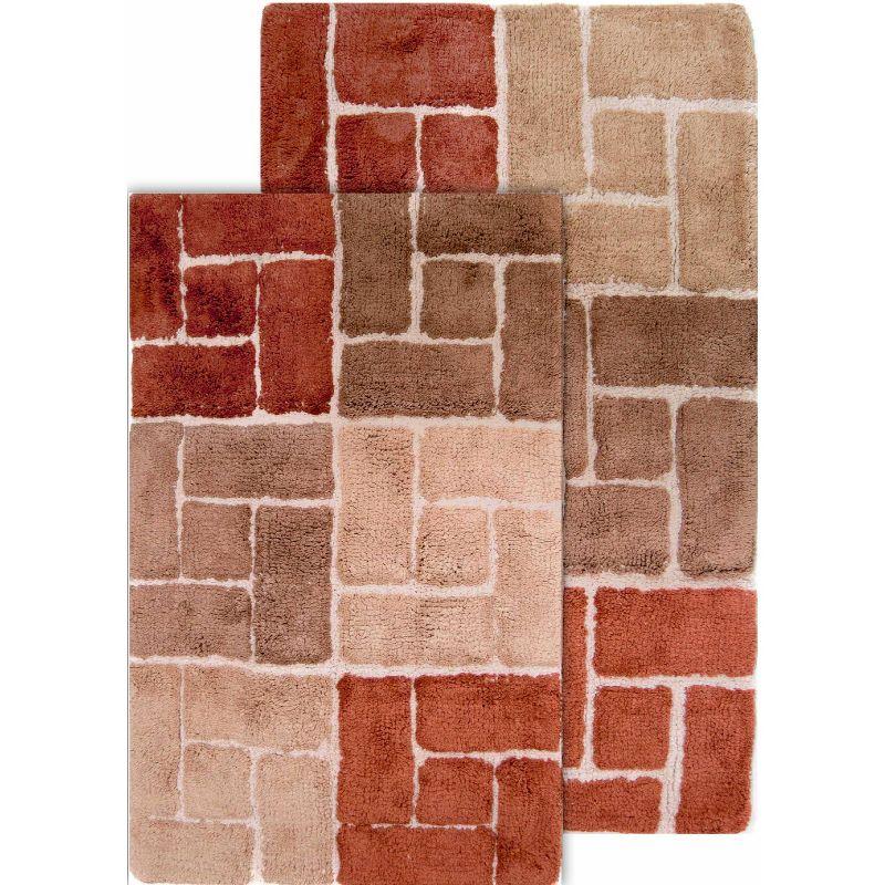 Classic Color Cotton Blend Bath Rug