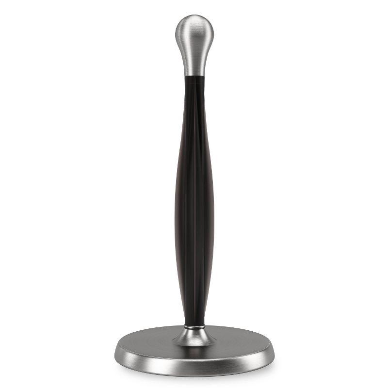 Modern Black Stainless Steel Freestanding Paper Towel Holder