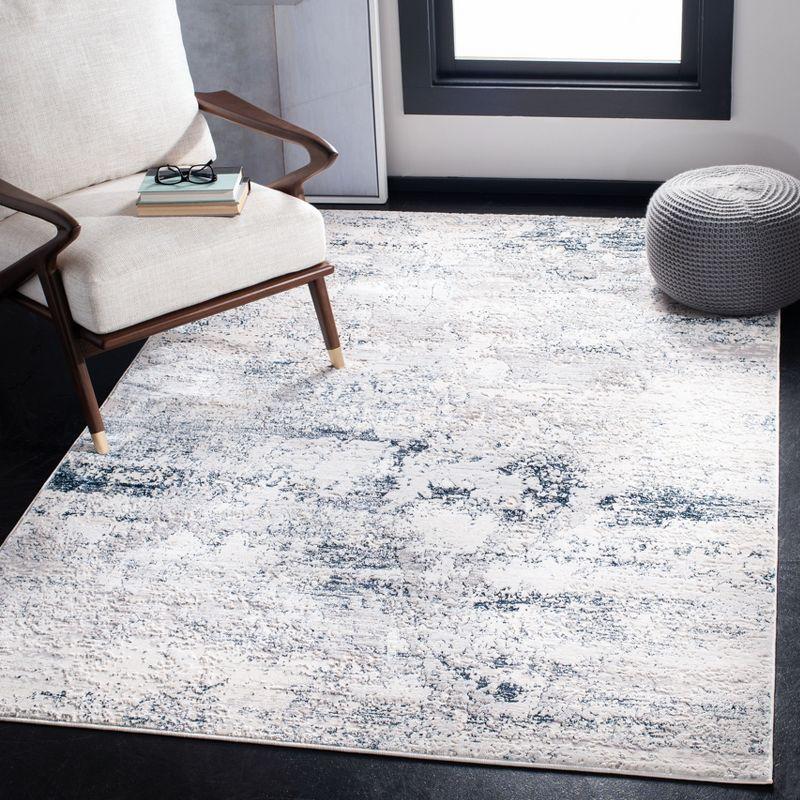 Amalfi AMF572 Power Loomed Accent Rug - Cream/Navy - 3'x5' - Safavieh.