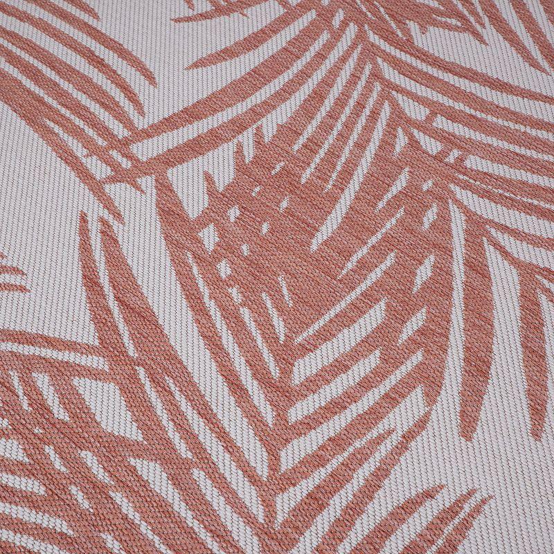 World Rug Gallery Contemporary Distressed Leaves Textured Flat Weave Indoor/Outdoor Area Rug - TERRA 2'x3'