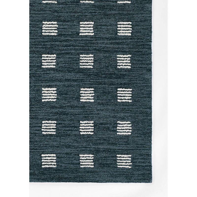 Ebba Hand-Tufted Wool Rug - Blue / 5' x 8'