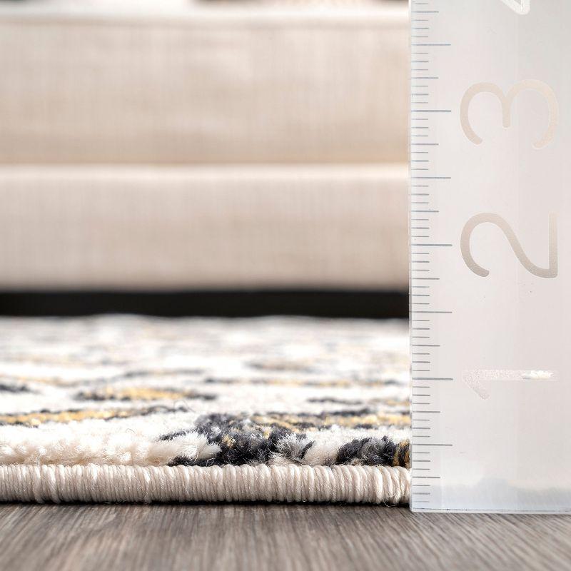 Nuloom Leopard Animal 7x9 Indoor Area Rug for Living Room Bedroom Dining Room Kitchen, Beige/Ivory