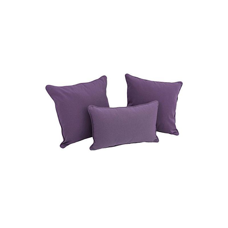 Cotton Blend Reversible Throw Pillow