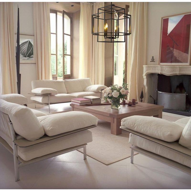 Z-Lite Titania 4 - Light Chandelier in  Matte Black