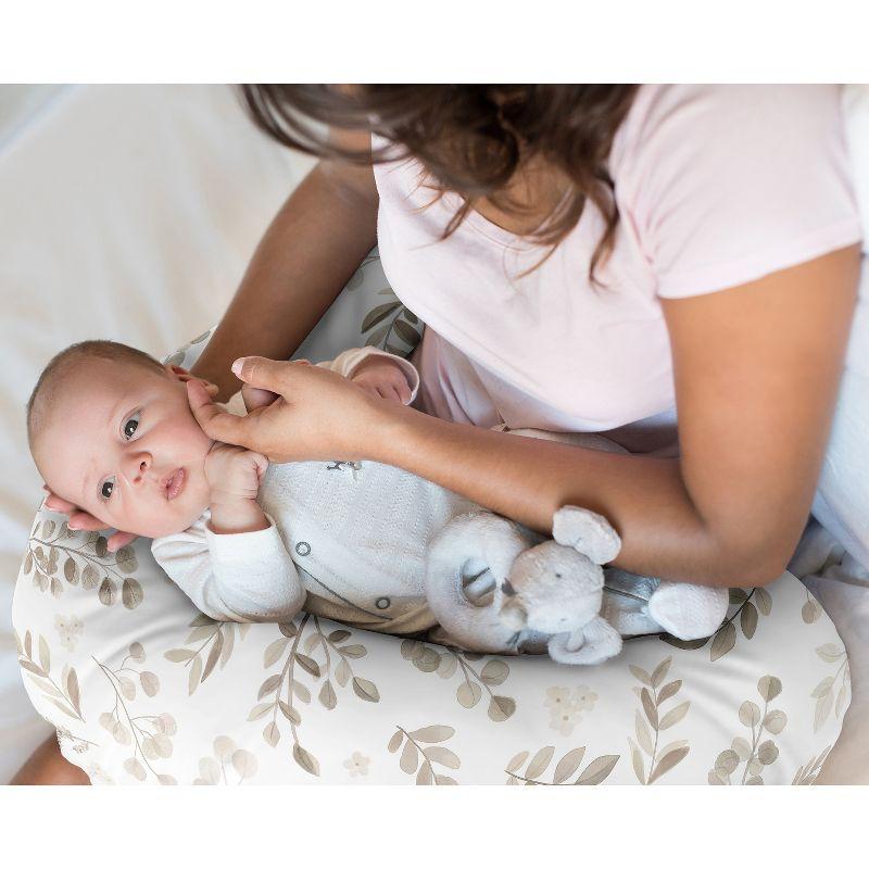 Sweet Jojo Designs Botanical Taupe Nursing Pillow Cover Case by Sweet Jojo Designs