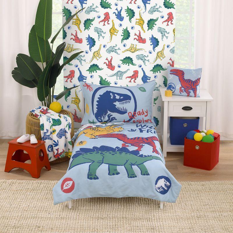 Jurassic World Dinosaur Reversible Toddler Comforter Set