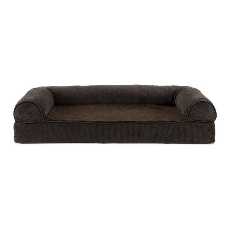 Medium Coffee Orthopedic Foam Elevated Pet Sofa Bed