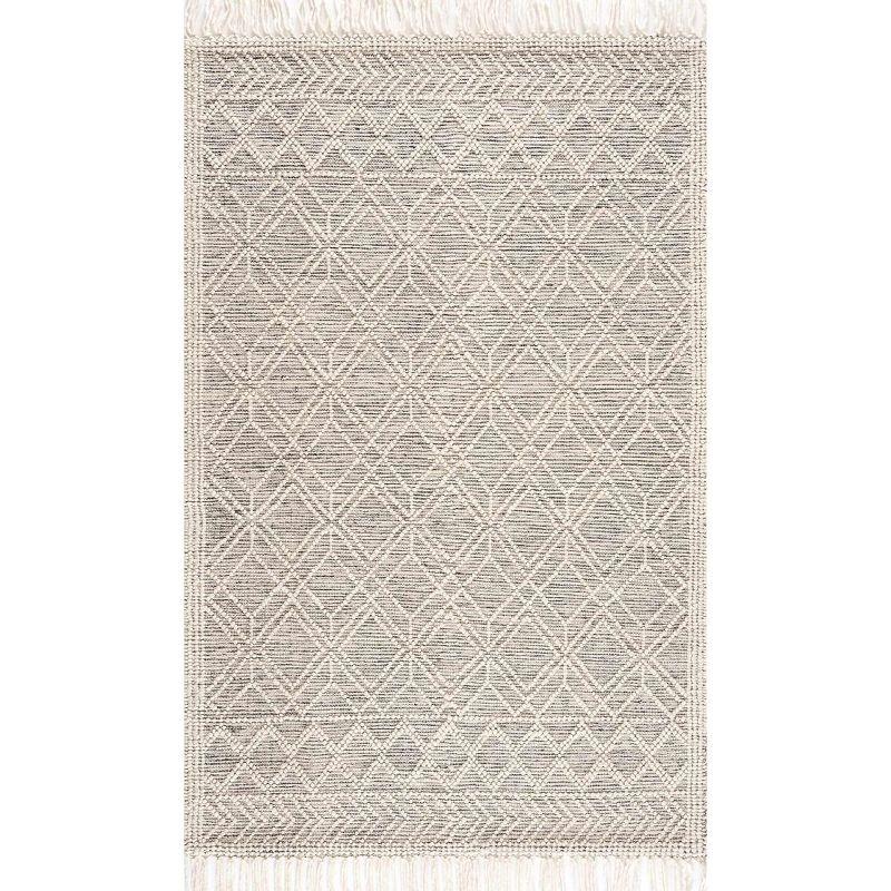 Hauteloom Rectangle Area Rug   Ivory