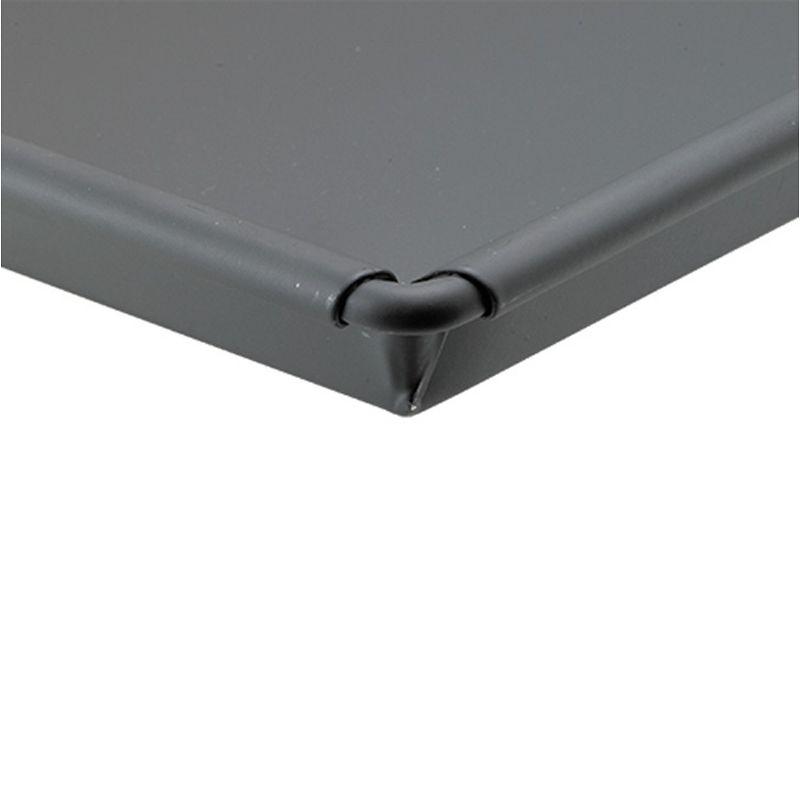 12" x 18" Black Cold-Rolled Steel Sicilian Pizza Pan