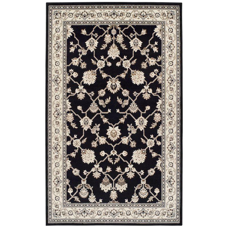 Traditional Floral Indoor Hallway Entryway Runner Rug by Blue Nile Mills