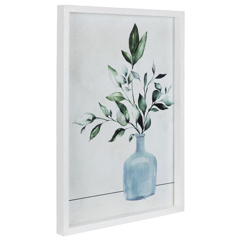 Northlight Greenery with Vase Wooden Framed Wall Art - 15.5" x 12"