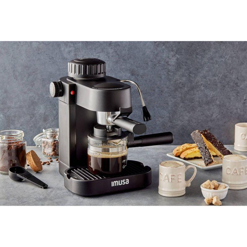 IMUSA Semi-Automatic Cappuccino & Espresso Machine with Frother