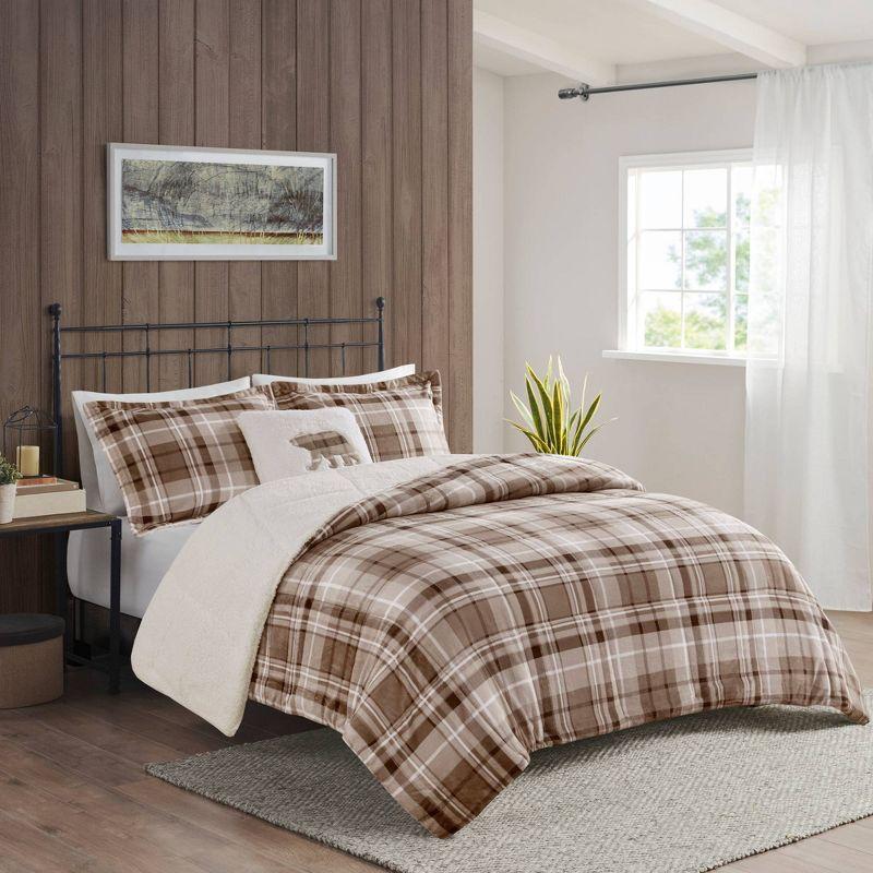 Woolrich Alton Plush to Sherpa Down Alternative Comforter Set