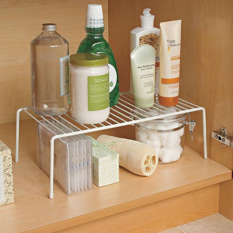 ClosetMaid 16.25'' x 8.38'' x 5.68'' Large Kitchen Wire Shelf Rack Organizer Unit For Countertops, Drawers, Cabinets, and Pantries, White