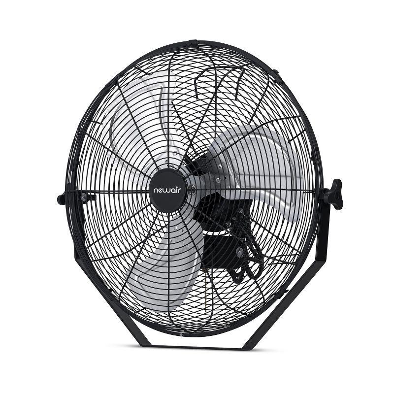Newair Newair 20" High Velocity Wall Mount Fan, Heavy Duty Waterproof Outdoor Fan, Adjustable Tilt and 3 Speeds up to 4650 CFM, Pull Chain Switch