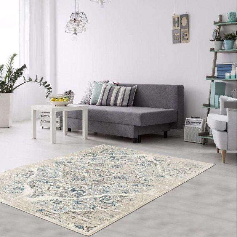 Luxe Weavers Victoria Collection Floral Area Rug