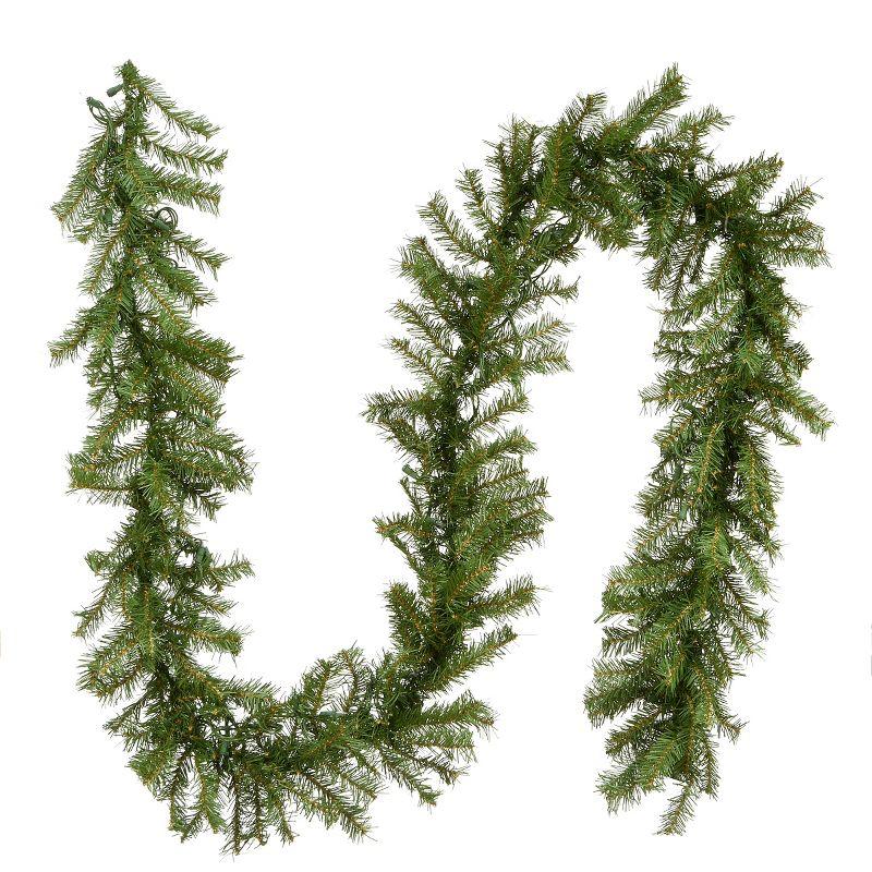 National Tree Company Pre-Lit Artificial Christmas Garland, Green, Norwood Fir, White Lights, Plug In, Christmas Collection, 9 Feet