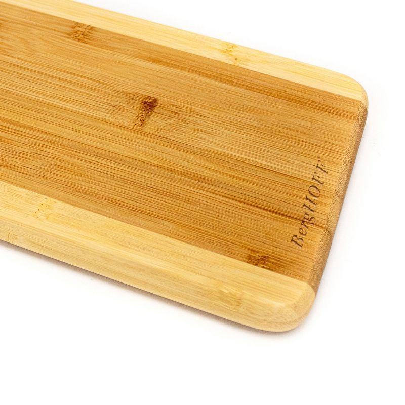 BergHOFF Bamboo Long Rectangle Cutting Board, Two-toned, 14.2"x6"x0.7"