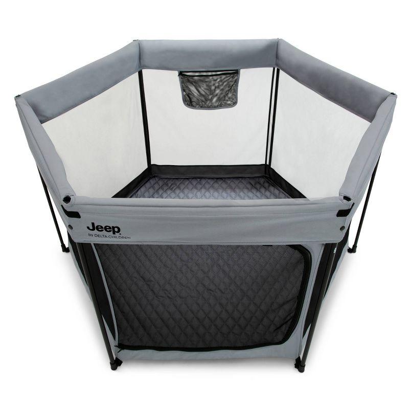 Jeep Hexagon Pop Up Playard with Removable Canopy