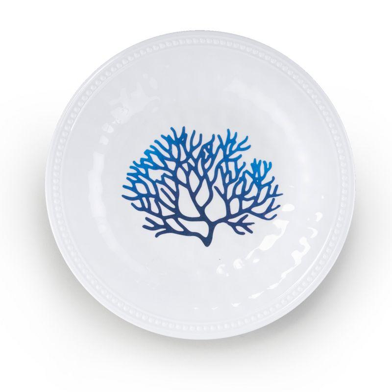 Coastal Coral Reef Melamine Salad Plates Set of 4