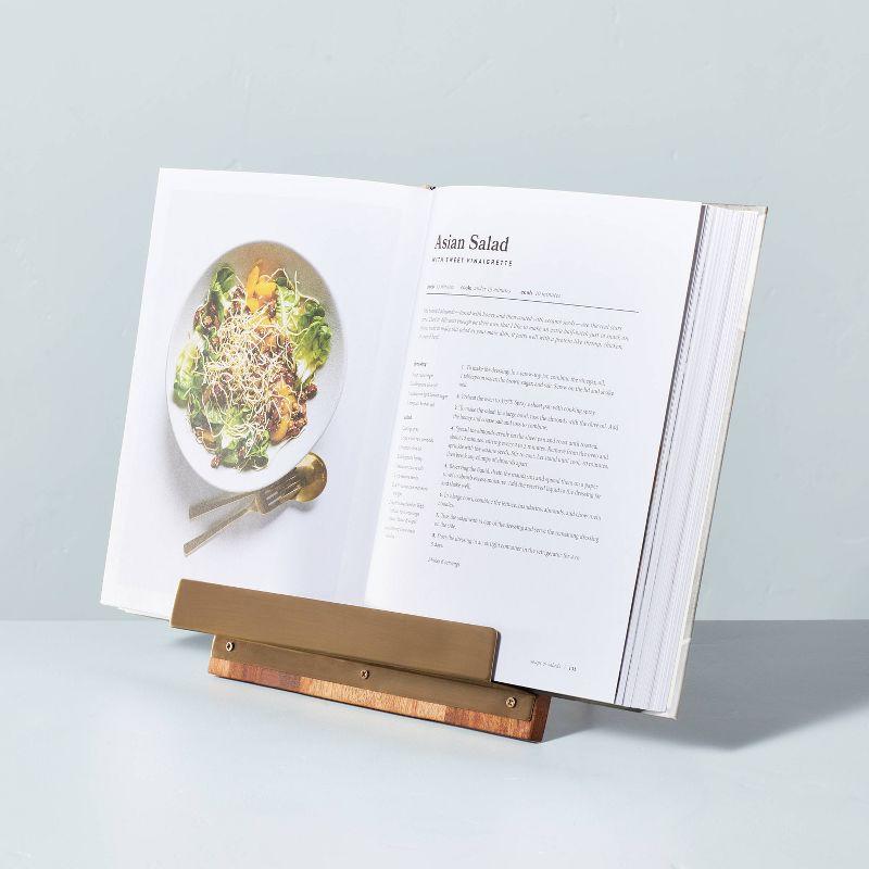 Wood Cookbook Holder with Metal Ledge - Hearth & Hand™ with Magnolia