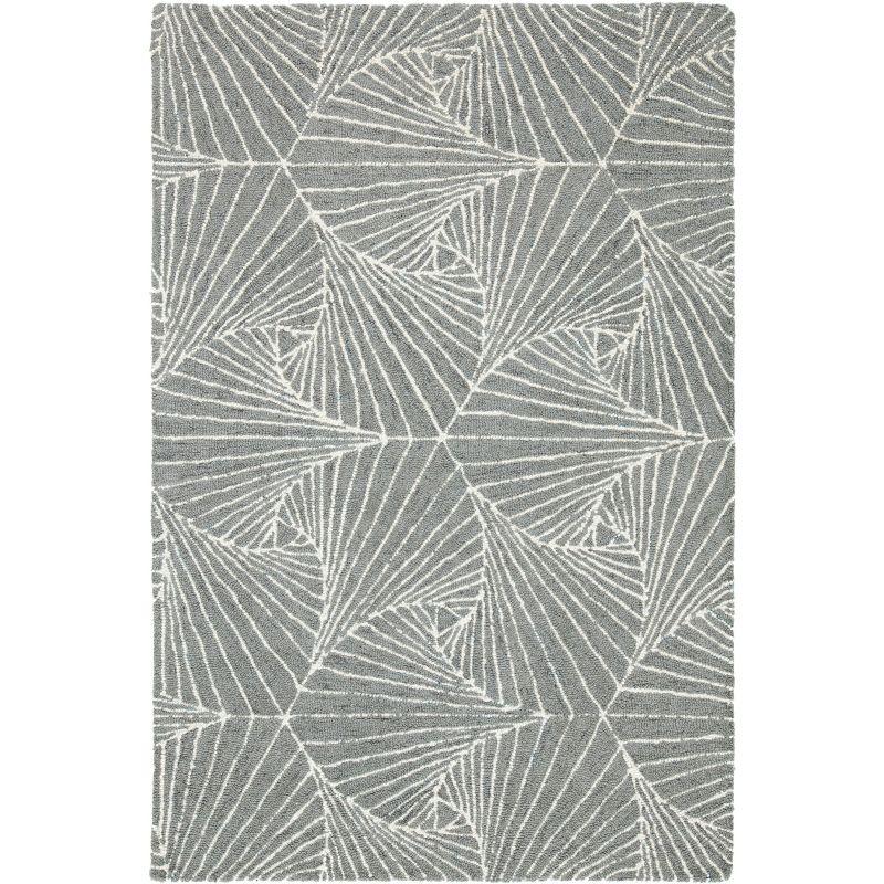 Micro-Loop MLP174 Hand Tufted Area Rug - Grey/Ivory - 4'x6' - Safavieh.