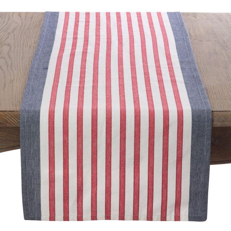 Hbard Striped Independence Day Table Runnner