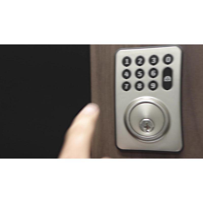 Honeywell Digital Deadbolt Door Lock with Electronic Keypad - Matte Silver: Battery Operated, Metal, Includes 2 Keys