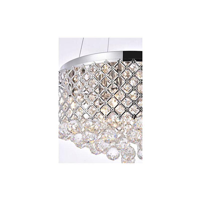 Elegant Lighting Tully 6 lights pendant in chrome