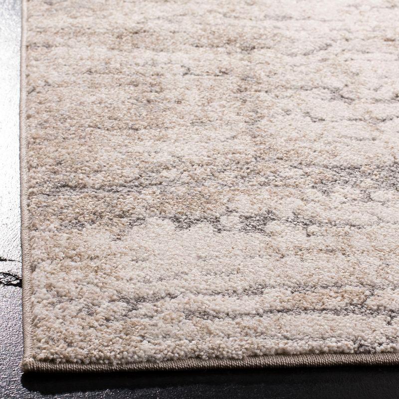 Spirit 100 SPR126 Power Loomed Indoor Area Rug - Taupe/Ivory - 6'7"x6'7" - Safavieh