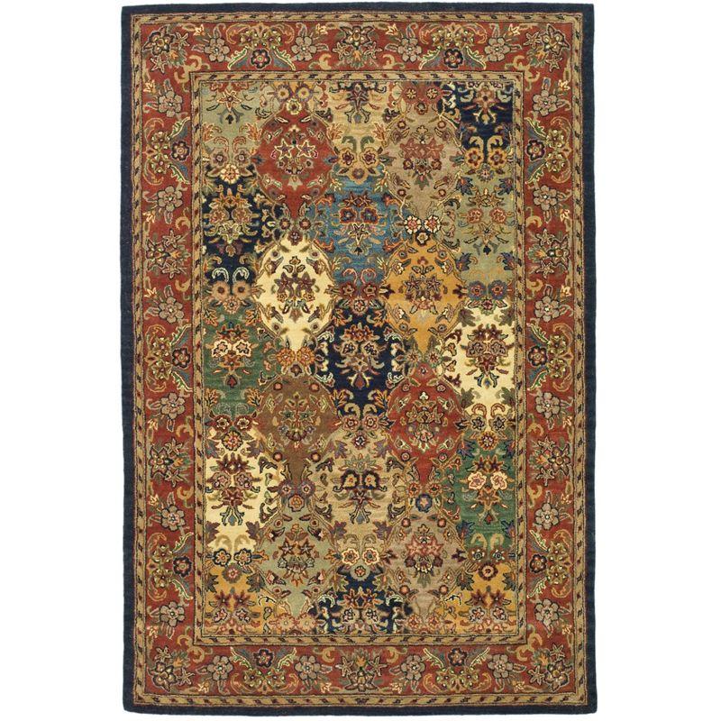 Heritage HG911 Hand Tufted Area Rug - Multi/Burgundy - 6'x9' - Safavieh.