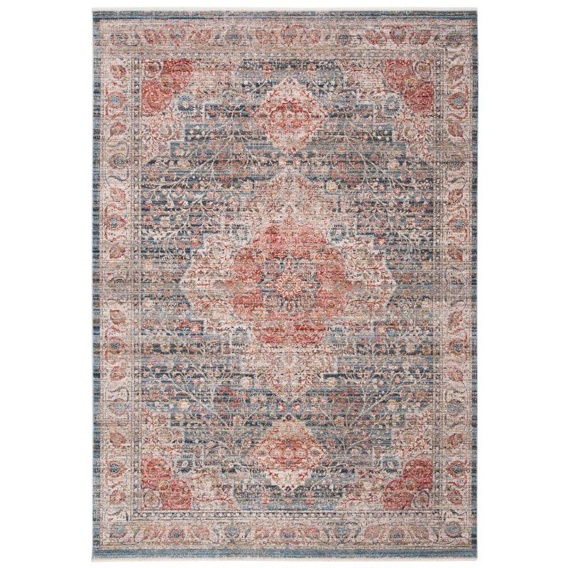 Kenitra KRA672 Power Loomed Area Rug - Blue/Ivory - 8'x10' - Safavieh.