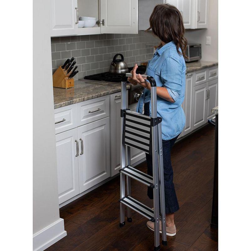 BirdRock Home 2 - Step Plastic Folding Step Ladder