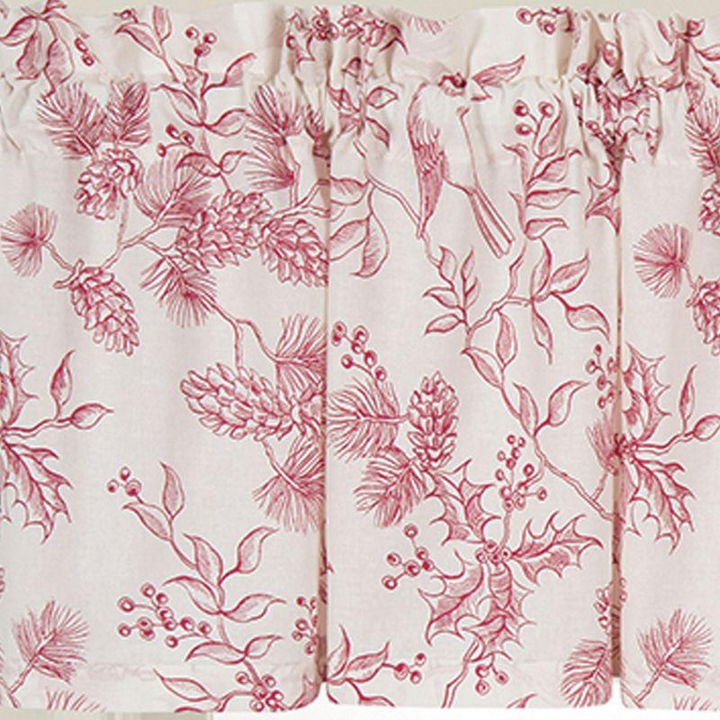 Evergreen Toile Valance Set of 2