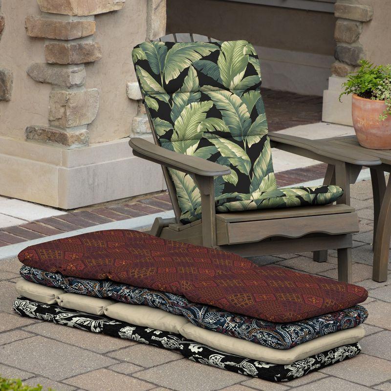 ARDEN Outdoor Rocking Chair or Adirondack Cushion, 20 x 17, Water Repellent, Fade Resistant, Onyx Cebu