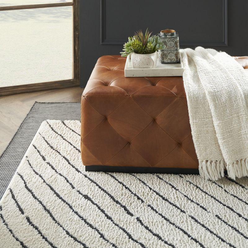 Nourison Positano POS01 Indoor/outdoor Area Rug - Charcoal 7' x 10'
