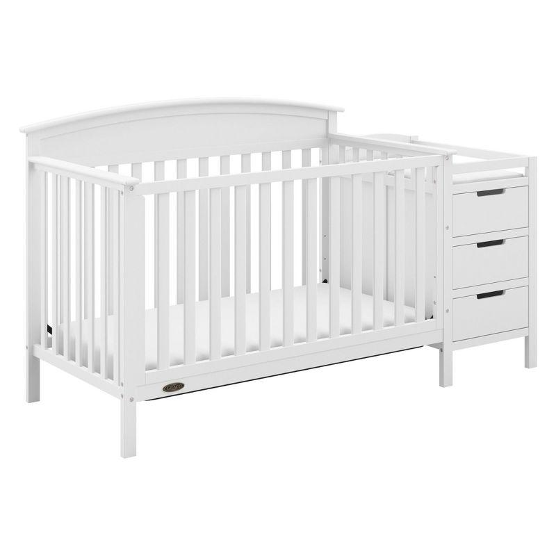 White Pine 4-in-1 Convertible Crib with Changer